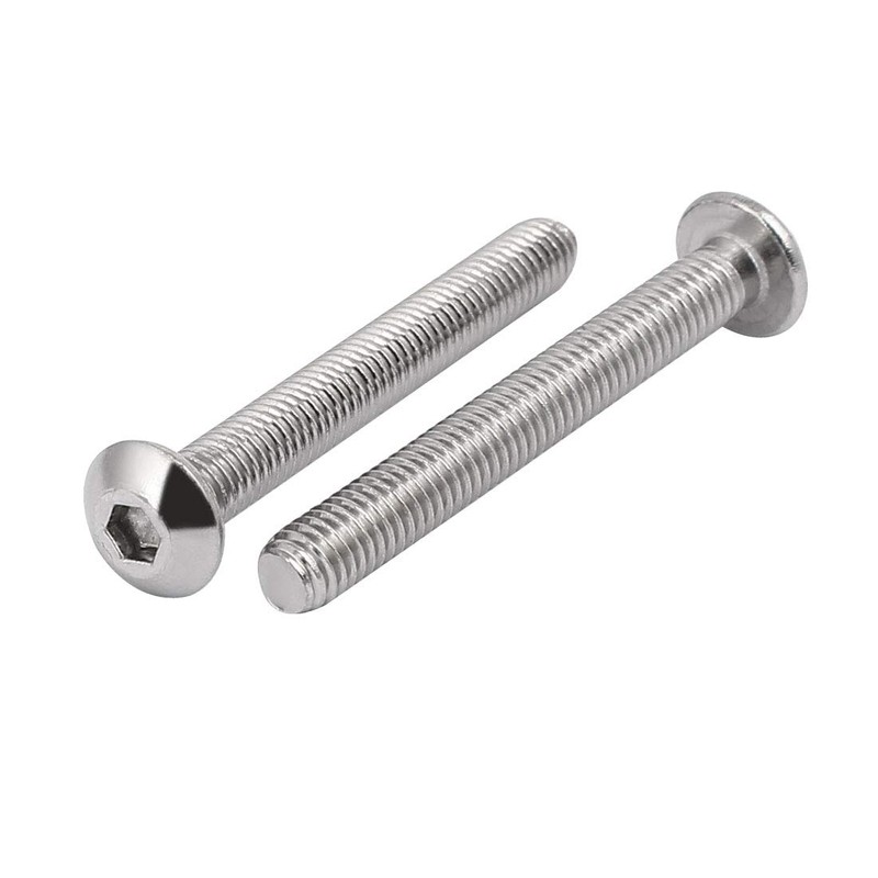 uxcell M5x40mm 304 Stainless Steel Button Head Hex Socket Cap