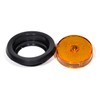 TecNiq S10-AA00-1, 2 1/2 Inch Amber Sidemarker w/Reflector & Grommet,