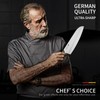 MAD SHARK 8" Santoku Kitchen Knife, Forged German High Carbon