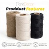 Natural Jute and Cotton Twine Bundle for Crafts and Home