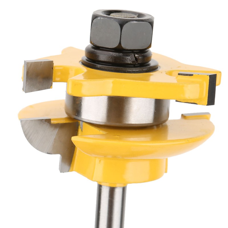 3Pcs set 1/4in Shank Woodworking Frame Door Rail & Stile