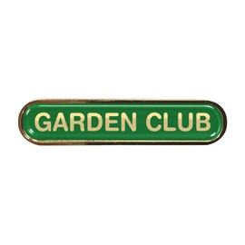 Capricornone Garden Club Gel Domed Green School Bar Badge
