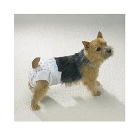 ClearQuest Disposable Doggie Diapers Dog Diaper Absorbant Sanitary - Bulk Packs Available (Small 40 Pack)