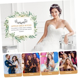 FOMIYES 3 Pcs Glamour Bride Headwear Crystal Hair Comb Clip Set Perfect for Wedding Banquet Events