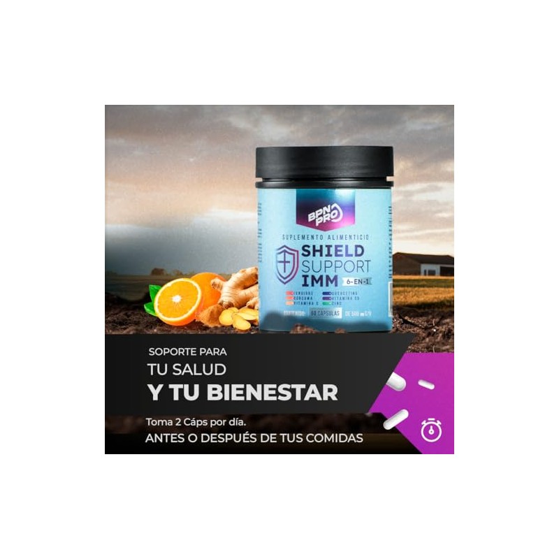BPN PRO | Shield Support 60 Cápsulas con Vitamina C,