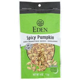 Eden Foods, Organic, Spicy Pumpkin Dry Roasted Seeds, 4 oz (113 g)