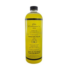 Fox Run Lemon Oil With Beeswax Furniture Polish and Conditioner, 16 ounces, Made in the USA