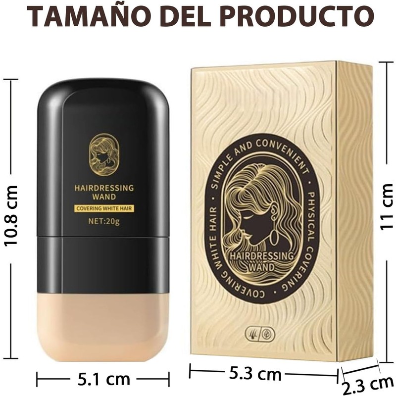 2 en 1 Portátil Peine para Tinte de Cabello, Marrón