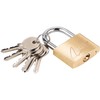 AGT 43mm Brass Hanging Padlock 6 Keys (Outdoor Lock, Padlock