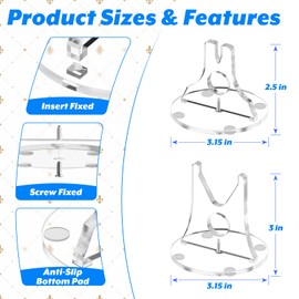 Cosmos Knife Display Stand - Acrylic Desktop Single Knife Display Stand Holder Desk Rack for Blade Collection Protection in Home Kitchen Cabin Décor (Clear)