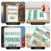 YIKIADA 2 Pack Motorcycle Parking Only Sign 18 × 12