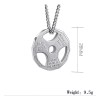 TENDER LIHOME Collar Dije Gym Mancuerna Pesa Fit Crossfit Fisicoculturismo