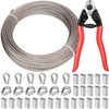 AFences 1/8" Wire Rope | 165FT Stainless Steel Cable with