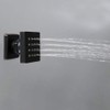 Showerhead Body Spray, HOMEDEC 2inch Brass Square Massage Shower Jet