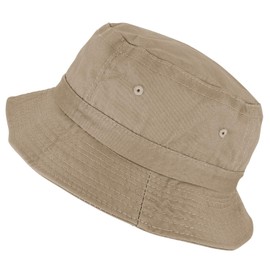 Armycrew Unlimited Pigment Dyed Washed 100% Cotton Unisex Bucket Hat - Khaki