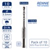 10 Pack Of - 5.5mm x 110mm Long SDS Plus