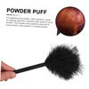 Baluue 2pcs Soft Velour Makeup Puff for Loose Powder Facial