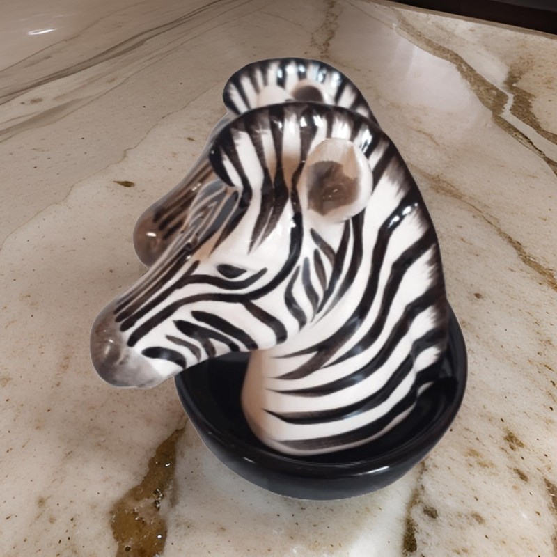 Ceramic Salt and Pepper Shaker Set, Animal Design, Fauna, Approx.
