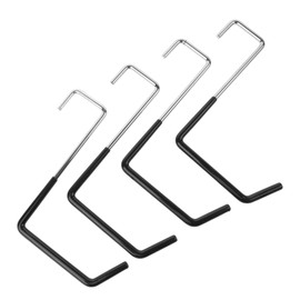 Outanaya 4pcs Heavy Duty Garage Hooks for Bike Ladder Tool Storage Nail Utility Hangers for Organizing Equipment Home Garage Workshop