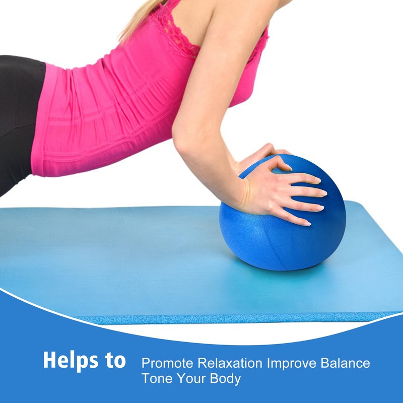 TRIXES Blue Pilates Ball Exercise Exercise Ball Made of PVC