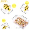 CCOZN 40 Pieces Tiny Resin Bees,Tiny Resin Garden Bumblebees Embellishment