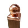 3.5" Copper Ball Post Cap - Fits 3.5" x 3.5"