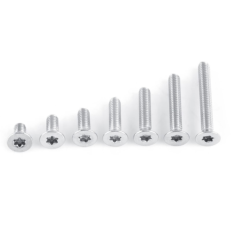 Kadimendium M4 Star Flat Head Screws Stainless Steel Countersunk Machine