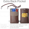 Tintris Pocket Protector, 3 Pack Leather Pen Pencil Holder Pouch
