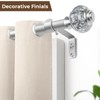 1 Inch Curtain Rods 72 to 144 Inches (6 to