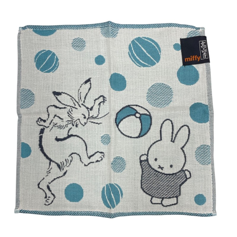 Miffy x Choju-Giga Gauze Mini Towel, Mari Play