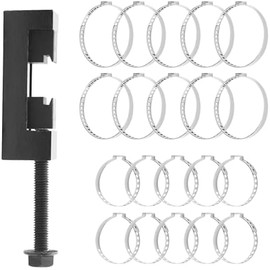 CV Boot Clamp Pliers, CV Axle Boot clamp Tool with 20 PCS 304 Stainless Steel Single Ear Hose Clamp, Drive Shaft Clamping Tool Compatible with Most Cars