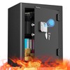 WASJOYE Fingerprint Biometric Safe Box Fireproof - Fingerprint Safe Box