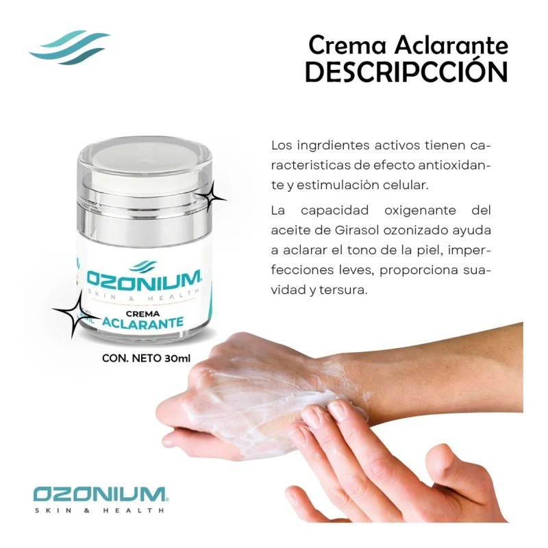 Crema Aclarante Ozonizada Ozonium Ozon001
