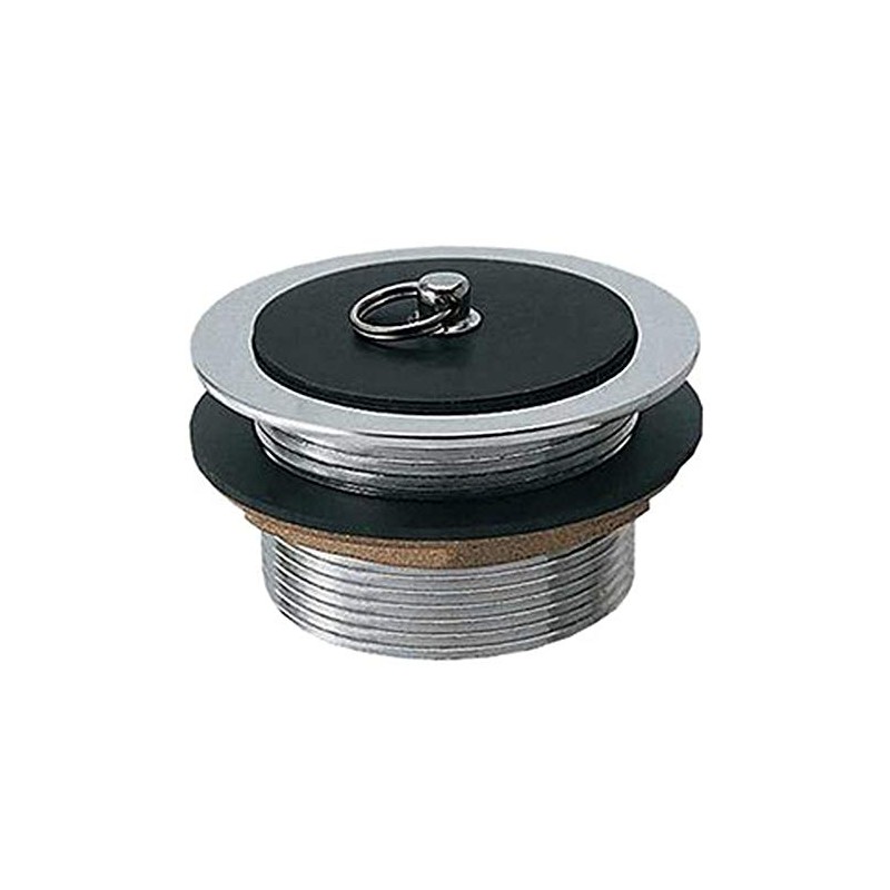 Kakudai 4121-30 Ura-Threaded Bath Faucet with Rubber Stopper