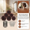 Nivofu Hair Donut Bun Maker Set, 7 Piezas Hair Bun
