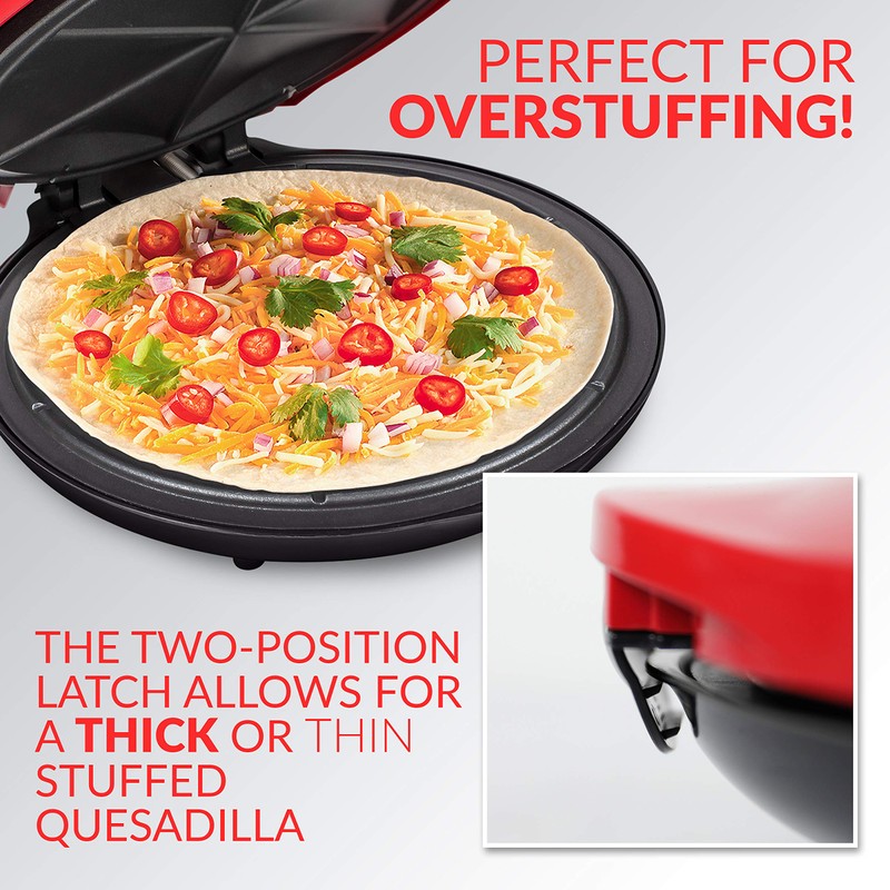 Taco Tuesday Deluxe 10-inch 6-Wedge Electric Quesadilla Maker with Extra