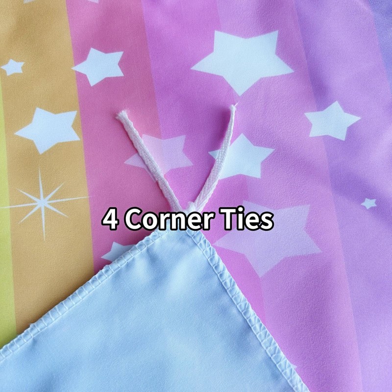 ANHOPE Rainbow Duvet Cover Set Soft Microfibre Polyester Quilt Cover