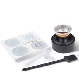 Reusable Coffee Capsule Dics/Lid & Vertuo-Series Pod Load Tool Kit & Original Vertuo Pod Empty Case Compatible with VERTUOLINE & VERTUO pods/FOUR Options according to picutres (Tool-B-100Foils)