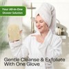 Guantes Exfoliantes de Lufa Natural y Tela de Rizo para
