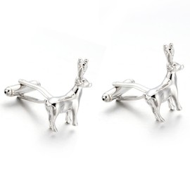 Deer Cufflinks for Men, Deer Head Cufflinks, Viking Animal Cuff Links, Elk Deer Shirt Tuxedo Cufflinks, Punk Cufflinks French Cufflinks, Best Man Cufflinks, Silver Wedding Cufflinks Gifts