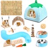 Youyole 13 Pcs Guinea Pig Starter Kit Hamster Hideout Bed