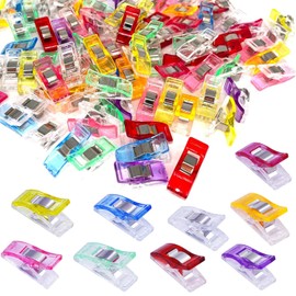 Sewing Clips for Fabric Quilting Clips Wonder Clips Fabric Clips Plastic Quilting Crafting Clips for Sewing,Dressmaking Crafting,Hanging Objects (100 PCS)