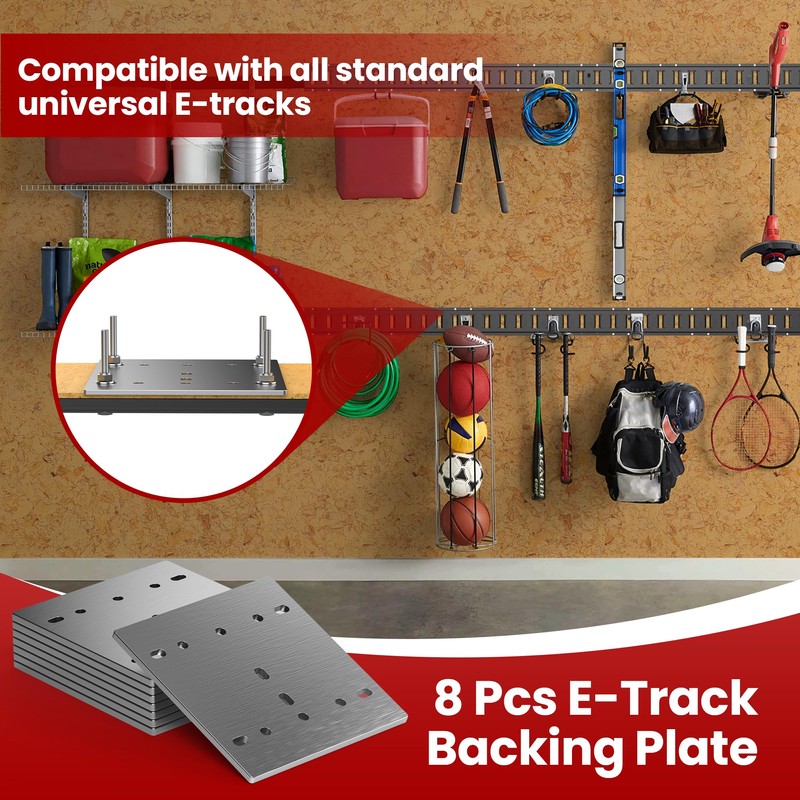 4 Pcs E Track Plate | E-Track Backing Plate Installation