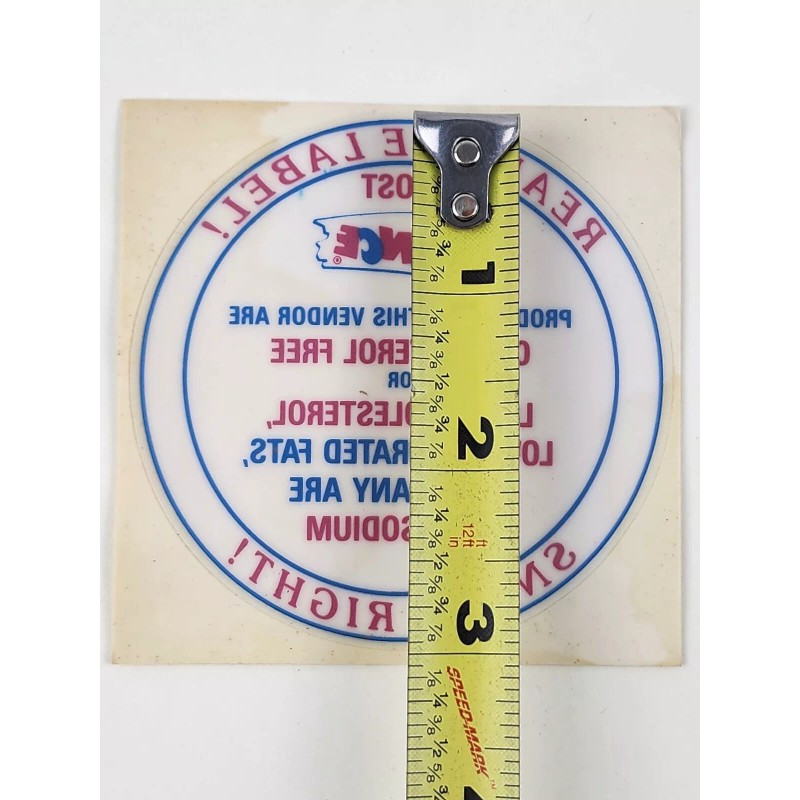 Lance Vintage Original Lance Crackers Glass Jar Decal reverse printed