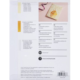 Cricut Biglietti con Inserti Cricut Joy™, Crema/Canna di Fucile