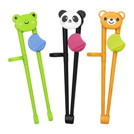 3 Pieces Kids Chopsticks, Kids Practice Sticks, Kids Tableware, Cute Cartoon Chopsticks, Kids Auxiliary Sticks