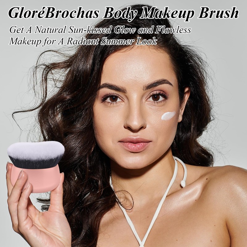 GloréBrochas 75MM Extra Large Self Tanner Kabuki Makeup Brush –