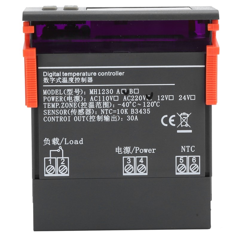 Electronic Digital Display Thermostat Double Output Temperature Controller for Floor