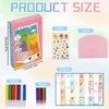DGMI 35pcs Rainbow Scratch Art, Scratch Pictures for Children, Rainbow