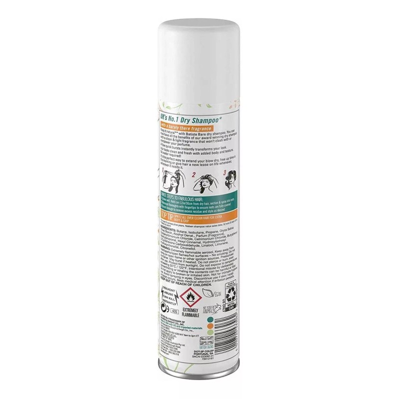 Batiste Batista Champú Seco, Desnudo